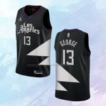 NO 13 Paul George Camiseta Los Angeles Clippers Statement Negro 2022-23