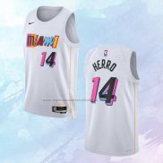 NO 14 Tyler Herro Camiseta Miami Heat Ciudad Blanco 2022-23
