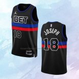NO 18 Cory Joseph Camiseta Detroit Pistons Statement Negro 2022-23