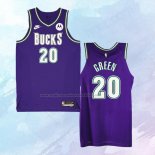 NO 20 A.C. Green Camiseta Milwaukee Bucks Classic Violeta 2022-23
