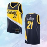 NO 21 Kelan Martin Camiseta Indiana Pacers Ciudad Azul 2021-22
