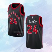 NO 24 Khem Birch Camiseta Toronto Raptors Statement Negro 2020-21