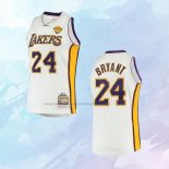 NO 24 Kobe Bryant Camiseta Los Angeles Lakers Hardwood Classics Blanco