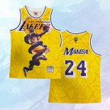 NO 24 Kobe Bryant Camiseta Los Angeles Lakers Mamba Amarillo