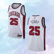 NO 25 Dalen Terry Camiseta Chicago Bulls Ciudad Blanco 2022-23