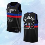 NO 28 Isaiah Stewart Camiseta Detroit Pistons Statement Negro 2022-23