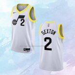 NO 2 Collin Sexton Camiseta Utah Jazz Association Blanco 2022-23