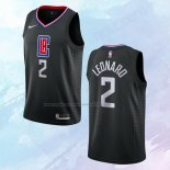 NO 2 Kawhi Leonard Camiseta Los Angeles Clippers Statement Negro 2019-20