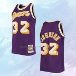 NO 32 Magic Johnson Camiseta Mitchell & Ness Los Angeles Lakers Violeta 1984