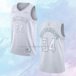 NO 34 Giannis Antetokounmpo Camiseta Milwaukee Bucks MVP Blanco
