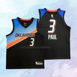 NO 3 Chris Paul Camiseta Oklahoma City Thunder Ciudad Negro 2020-21