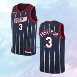 NO 3 Kevin Porter JR. Camiseta Houston Rockets Ciudad Azul 2021-22