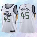NO 45 Donovan Mitchell Camiseta Nino Utah Jazz Association Negro 2017-18