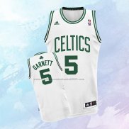 NO 5 Kevin Garnett Camiseta Boston Celtics Blanco