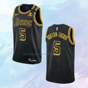 NO 5 Talen Horton-Tucker Camiseta Los Angeles Lakers Mamba Negro 2021-22