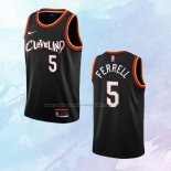 NO 5 Yogi Ferrell Camiseta Cleveland Cavaliers Ciudad Negro 2020-21