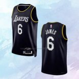 NO 6 LeBron James Camiseta Los Angeles Lakers Select Series Negro 2022