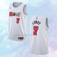 NO 7 Kyle Lowry Camiseta Miami Heat Ciudad Blanco 2022-23