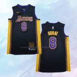 NO 8 Kobe Bryant Camiseta Los Angeles Lakers Retirement Negro 2018