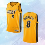 NO 8 Maurice Harkless Camiseta Miami Heat Earned Oro 2020-21