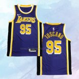 NO 95 Juan Toscano-Anderson Camiseta Los Angeles Lakers Statement Violeta 2020-21