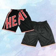 Pantalone Mitchell & Ness Miami Heat Big Face Negro