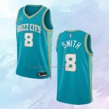 Camiseta Charlotte Hornets Nick Smith JR. NO 8 Ciudad 2023-24 Verde