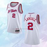 Camiseta Houston Rockets Jock Landale NO 2 Ciudad 2023-24 Blanco