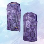 Camiseta Los Angeles Lakers LeBron James NO 6 Select Series 2023 Violeta