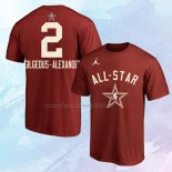 Camiseta Manga Corta All Star 2024 Shai Gilgeous-Alexander Rojo