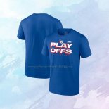Camiseta Manga Corta Philadelphia 76ers 2023 NBA Playoffs Azul