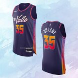 Camiseta Phoenix Suns Kevin Durant NO 35 Ciudad Autentico 2023-24 Violeta