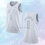 NO 0 Russell Westbrook Camiseta Houston Rockets MVP Blanco