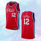 NO 12 Tobias Harris Camiseta Philadelphia 76ers Statement Rojo