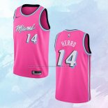 NO 14 Tyler Herro Camiseta Miami Heat Earned Rosa 2018-19
