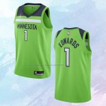 NO 1 Anthony Edwards Camiseta Minnesota Timberwolves Statement Verde 2020-21