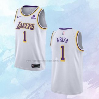 NO 1 Trevor Ariza Camiseta Los Angeles Lakers Association Blanco 2021-22