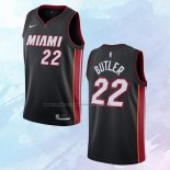 NO 22 Jimmy Butler Camiseta Miami Heat Icon Negro 2020-21