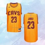 NO 23 LeBron James Camiseta Cleveland Cavaliers Retro Amarillo