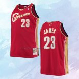 NO 23 LeBron James Camiseta Mitchell & Ness Cleveland Cavaliers Rojo 2003-04
