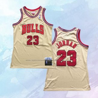 NO 23 Michael Jordan Camiseta Chicago Bulls Retro Crema