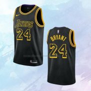 NO 24 Kobe Bryant Camiseta Los Angeles Lakers Ciudad Negro 2017-18