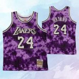 NO 24 Kobe Bryant Camiseta Los Angeles Lakers Galaxy Violeta