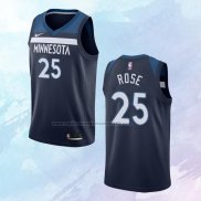 NO 25 Derrick Rose Camiseta Minnesota Timberwolves Icon Azul