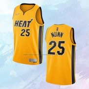 NO 25 Kendrick Nunn Camiseta Miami Heat Earned Oro 2020-21