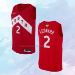 NO 2 Kawhi Leonard Camiseta Toronto Raptors Earned Rojo 2018-19