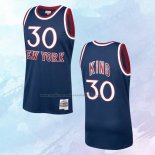 NO 30 Bernard King Camiseta Mitchell & Ness New York Knicks Azul 1982-83