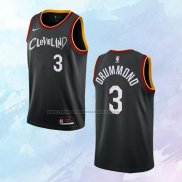 NO 3 Andre Drummond Camiseta Cleveland Cavaliers Ciudad Negro 2020-21