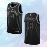 NO 3 Keldon Johnson Camiseta San Antonio Spurs Classic Negro 2022-23