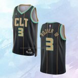 NO 3 Terry Rozier III Camiseta Charlotte Hornets Ciudad Negro 2022-23